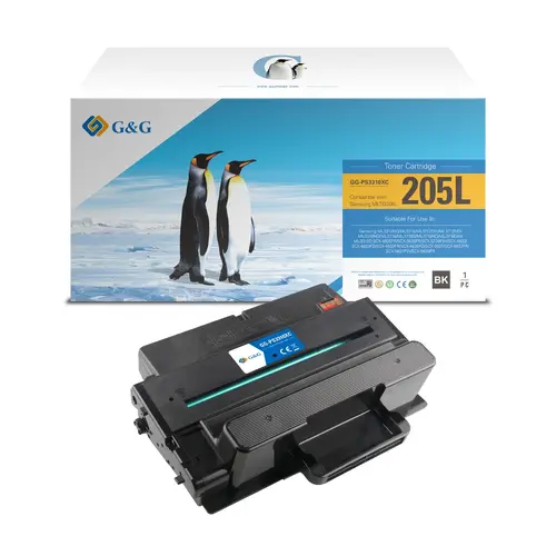 КАСЕТА ЗА SAMSUNG ML 3310/3710/SCX 4833/5637/5737 - MLT-D205L (MLTD205L) - WITH CHIP / С ЧИП - Black - PN NT-CS3310XC/NT-PS3310XC - G&G