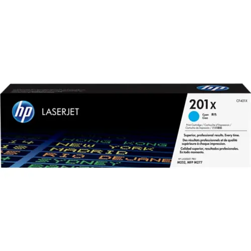 КАСЕТА ЗА HP Color LaserJet Pro M252/MFP M277 series - HIGH CAPACITY - /201X/ - Cyan - PN CF401X