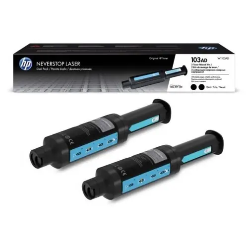 КОМПЛЕКТ 2 КАСЕТИ ЗА HP NEVERSTOP Laser 1000/MFP 1200 - Black - TWIN PACK - /103AD/ - PN W1103AD