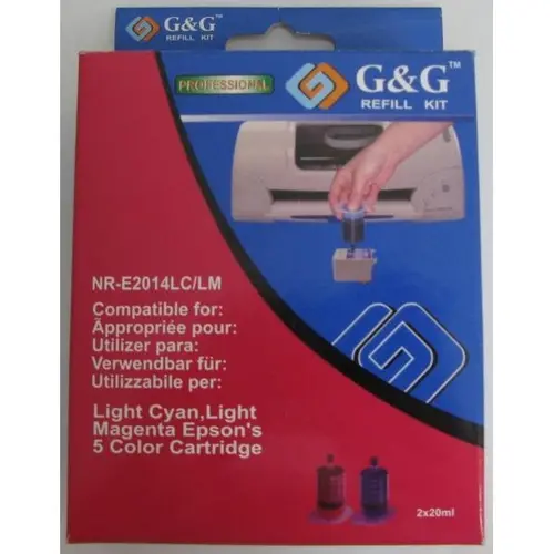 РЕФИЛ ЗА ГЛАВИ ЗА EPSON - Color Cartridge Series  - Light Cyan & Light Magenta - OUTLET - PN NR-E2014LC/LM - G&G 