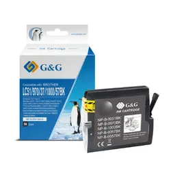 УНИВЕРСАЛНА ГЛАВА ЗА BROTHER MFC 235C/240C/440CN/660CN/665CW/845CW/5860/3360/DCP 130C/135/150C/330C/540/750 - LC970BK (LC-970BK) / LC1000BK (LC-1000BK) - Black - PN NB-OLC51BK - G&G 