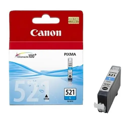 ГЛАВА ЗА CANON PIXMA iP 3600/4600/MP 540/620/630/980 - Cyan - ink tank - /521/ - CLI-521C (CLI521C) - PN 2934B001