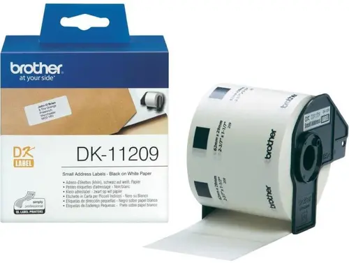 ЛЕНТА ЗА ЕТИКЕТНИ ПРИНТЕРИ BROTHER ТИП QL - SMALL ADDRESS LABELS - 29 mm x 62 mm x 800 - PN DK11209 (DK-11209)