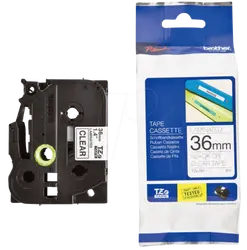 ЛЕНТА ЗА ЕТИКЕТНИ ПРИНТЕРИ BROTHER ТИП TZ - 36 mm x 8,00 m - BLACK ON CLEAR TAPE - PN TZE161 (TZE-161)