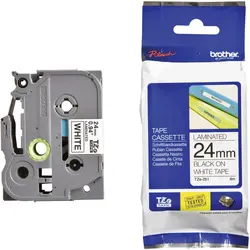 ЛЕНТА ЗА ЕТИКЕТНИ ПРИНТЕРИ BROTHER ТИП TZ - 24 mm x 8,00 m - BLACK ON WHITE TAPE - PN TZE251 (TZE-251)