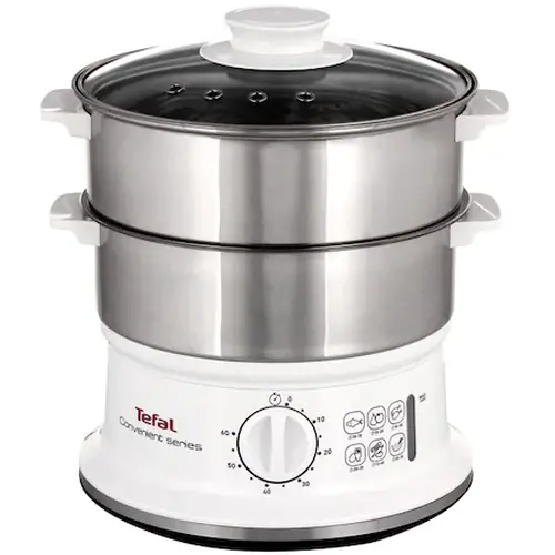 Уред за готвене на пара, Tefal VC145130, Convenient series white