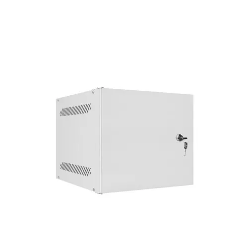 Комуникационен шкаф, Lanberg rack cabinet 10" wall-mount 4U / 280x310 for self-assembly (flat pack) with metal door, grey