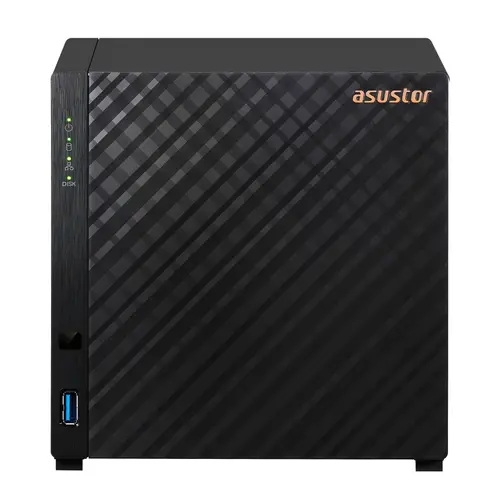 Мрежов сторидж, Asustor AS1104T, 4 bay NAS, Realtek RTD1296, Quad-Core, 1.4GHz, 1GB DDR4 (not expandable), 2.5GbE x1, USB3.2 Gen1 x2, WOW (Wake on WAN), System Sleep Mode, hardware encryption, EZ connect, EZ Sync