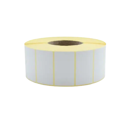 ТЕРМОТРАНСФЕРНИ ЕТИКЕТИ НА РОЛКА - 60,0 mm x 45,0 mm - РОЛКА 72,6 мм - 3000 броя на ролка - без перфорация - PN B00100 - OUTLET - GENTLE