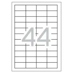 УНИВЕРСАЛНИ ЕТИКЕТИ - 48,5 mm x 25,4 mm - 44 броя на лист - 100 листа - PN BR1895 - OUTLET - GENTLE 