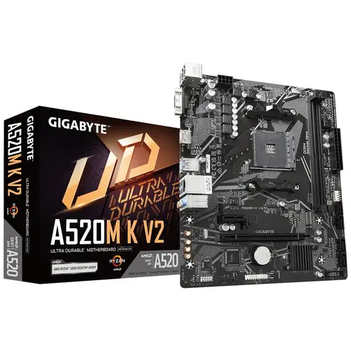 Дънна платка, GIGABYTE GB A520M K V2 / AM4