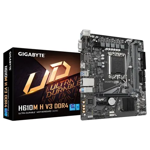 Дънна платка, GIGABYTE GB H610M H V3 DDR4 /LGA1700 Дънна платка, GIGABYTE GB H610M H V3 DDR4 /LGA1700