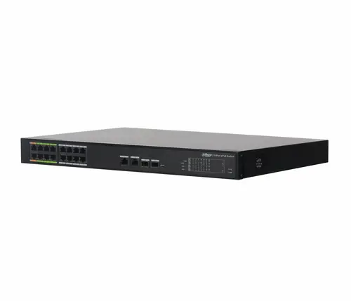 Комутатор Dahua LR2218-16ET-240, 16xFE, 2xGbE(combo), Hi-PoE 240W, L2 управляем