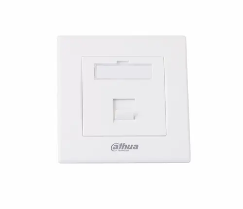 Лицев панел Dahua PFM971-1, 86x86, за 1x RJ45 вложки, бял