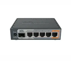 Рутер MikroTik RB760iGS, hEX S, 880MHz, 256MB, 5xGE, 1xSFP, PoE, USB 2.0