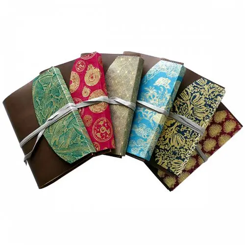 Кожен тефтер Lamali Argo Travel Journal, A5, 16х22см, 160 страници