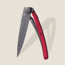 Джобен нож Deejo 37g, Red aluminium / Frieze