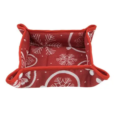 Коледен панер със снежинки 31/31 см