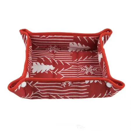 Коледен панер с елхички 31/31 см