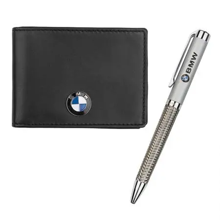Комплект химикалка и калъф за автодокументи Auto Set с логото на BMW