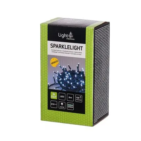Коледно осветление, 8 м., 120 мигащи диода
