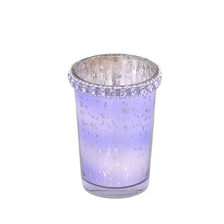 Свещник лила 8.5 см.