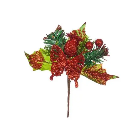 Декорация червена 15см.