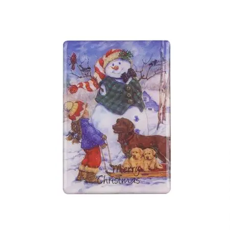 Коледен магнит Дете с кученца