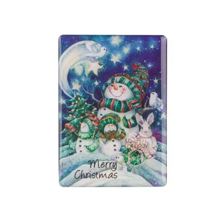 Коледен магнит Снежни човечета