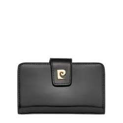 Дамско портмоне PIERRE CARDIN черно с лаково покритие