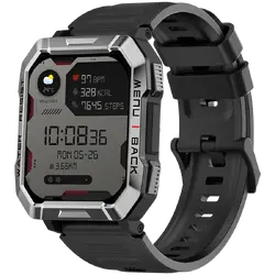 Blackview W60, 2.01inch HD,900mAh Battery, LED Flashlight & Compass Function, 24-hour SpO2 Detection + Heart Rate Monitoring, Monitor Sleep status, Calls and SMS notification, Black