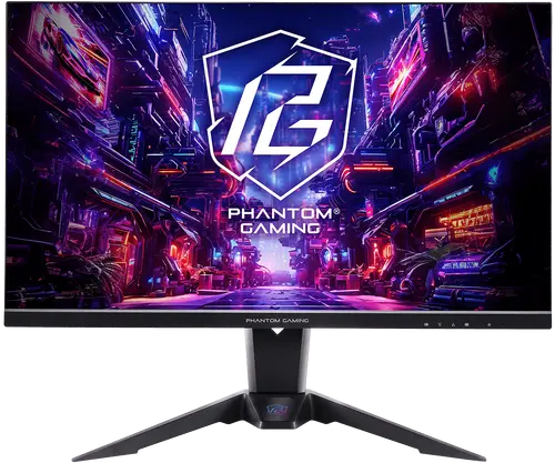 Asrock Gaming Monitor, 27" QHD(2560x1440) IPS, 180 Hz, 99% sRGB, 1000:1, 16:9, 400 cd/m², 178º/178º, 1ms (MPRT), AMD FreeSync, Flicker-free, Height, Swivel, Tilt, 2x 2W Speakers, 2x HDMI 2.0, 1x DP 1.4, 1x Audio Jack (3.5mm), Wi-Fi antenna, 3Y