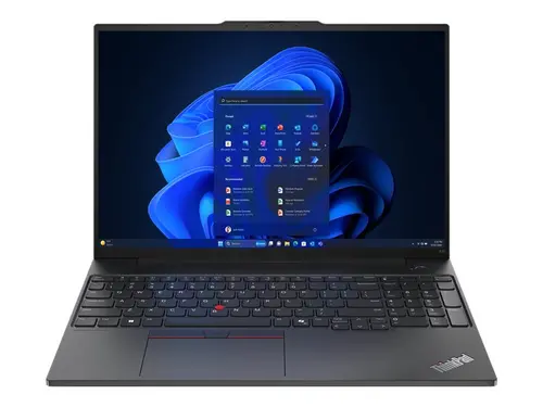 Лаптоп, Lenovo ThinkPad E16 G2 Intel Core Ultra 5 125U (up to 4.3GHz, 12MB), 32GB(16+16) DDR5-5600, 1TB SSD, 16" WUXGA (1920x1200) IPS AG, Intel Arc Graphics, FHD&IR Cam, Backlit KB, Black, WLAN, BT, 3cell, FPR, DOS, 3Y Onsite
