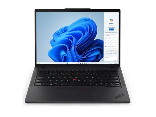 Лаптоп, Lenovo ThinkPad T14 G5 Intel Core Ultra 5 125U (up to 4.3GHz, 12MB), 16GB DDR5-5600, 512GB SSD, 14" WUXGA (1920x1200) IPS AG, Intel Graphics, 5MP&IR Cam, Backlit KB, Black, WLAN, BT, 4cell, SCR, FPR, Win11Pro, 3Y Premier Лаптоп, Lenovo ThinkPad T14 G5 Intel Core Ultra 5 125U (up to 4.3GHz, 12MB), 16GB DDR5-5600, 512GB SSD, 14" WUXGA (1920x1200) IPS AG, Intel Graphics, 5MP&IR Cam, Backlit KB, Black, WLAN, BT, 4cell, SCR, FPR, Win11Pro, 3Y Premier