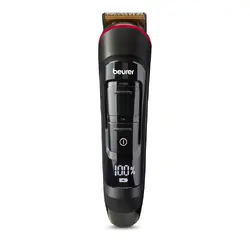 Машинка за подстригване, Beurer MN9X body groomer, 11 attachments with 16 cutting lengths for trimming and shaving on the entire body, Waterproof (IPX7),  Quick-charge function, LED display, Incl. practical hard case