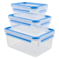 Кутия за съхранение, Tefal K3028912, CLIP & CLOSE 3 pcs /0.55L / 1L / 2.3L /