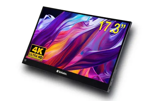 Монитор, Verbatim PMT-17-4K Portable Touchscreen Monitor 17.3" 4K Ultra HD Metal Housing