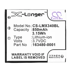 Батерия за баркод скенер Honeywell Voyager 1602G 8650 8670, LXE LX34L1-G  LiIon  3.7V 850mAh Cameron Sino