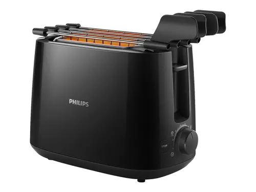 PHILIPS Тостер Viva Collection 8 настройки Auto off черен