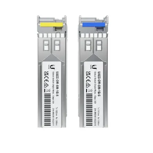 Ubiquiti UACC-OM-SM-1G-S-20 Single-mode, simplex, fiber transceiver module 1 Gbps Bidirectional Single-Mode Optical Module