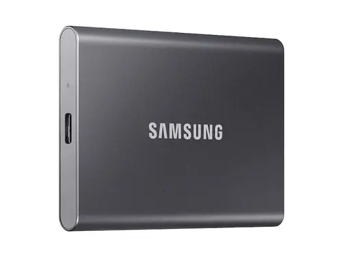 Твърд диск, Samsung Portable SSD T7 4TB, USB 3.2 Read 1050 MB/s Write 1000 MB/s, Titan Gray