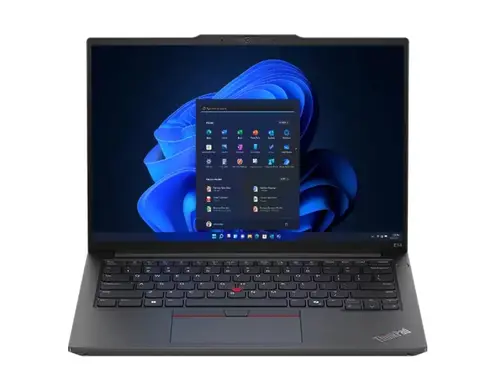 Лаптоп, Lenovo ThinkPad E14 G6 Intel Core Ultra 5 125U (up to 4.3GHz, 12MB), 16GB DDR5 5600, 512GB SSD, 14" WUXGA (1920x1200) IPS AG, Intel Graphics, FHD&IR Cam, Backlit KB, Black, WLAN, BT, 3 cell, FPR, DOS, 3Y Onsite