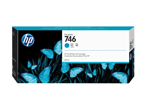 Консуматив, HP 746 300-ml Cyan DesignJet Ink Cartridge