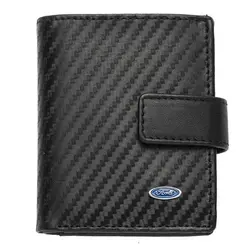 Мъжки вертикален портфейл SILVER FLAME с лого на Ford