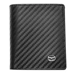 Мъжки вертикален портфейл SILVER FLAME с лого на Mazda
