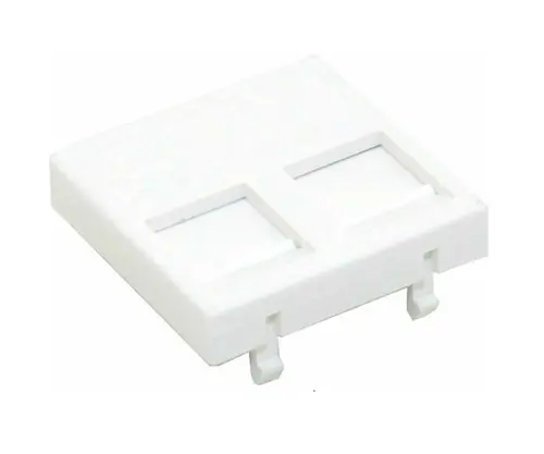 Лицев панел Brand-Rex MMCUNILGD45001, 45mm x 45mm, 2 x RJ-45 Jack