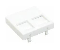Лицев панел Brand-Rex MMCUNILGD45001, 45mm x 45mm, 2 x RJ-45 Jack