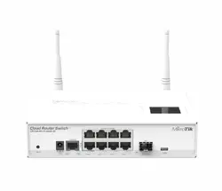 Комутатор MikroTik CRS109-8G-1S-2HnD-IN, 600MHz, 128MB, 8xGE, 1xSFP