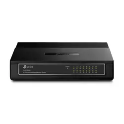 Комутатор TP-LINK TL-SF1016D, 16-порта RJ45 10/100Mbps, неуправляем, настолен