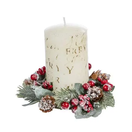 Коледен венец за свещ